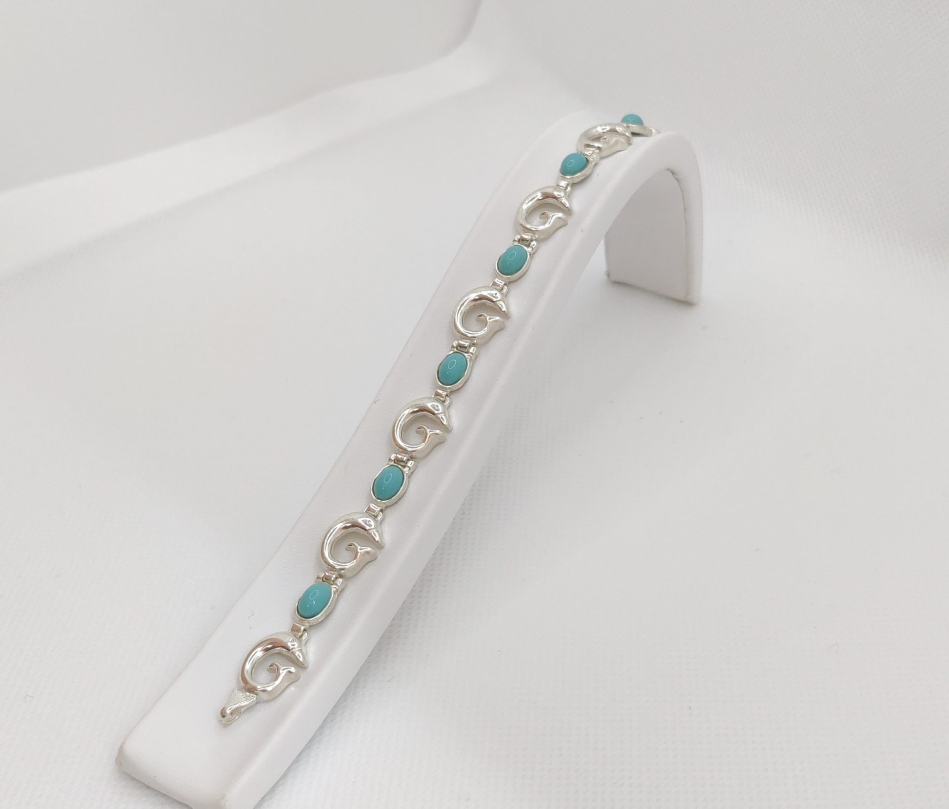 silver dolphin stone greek B15 R