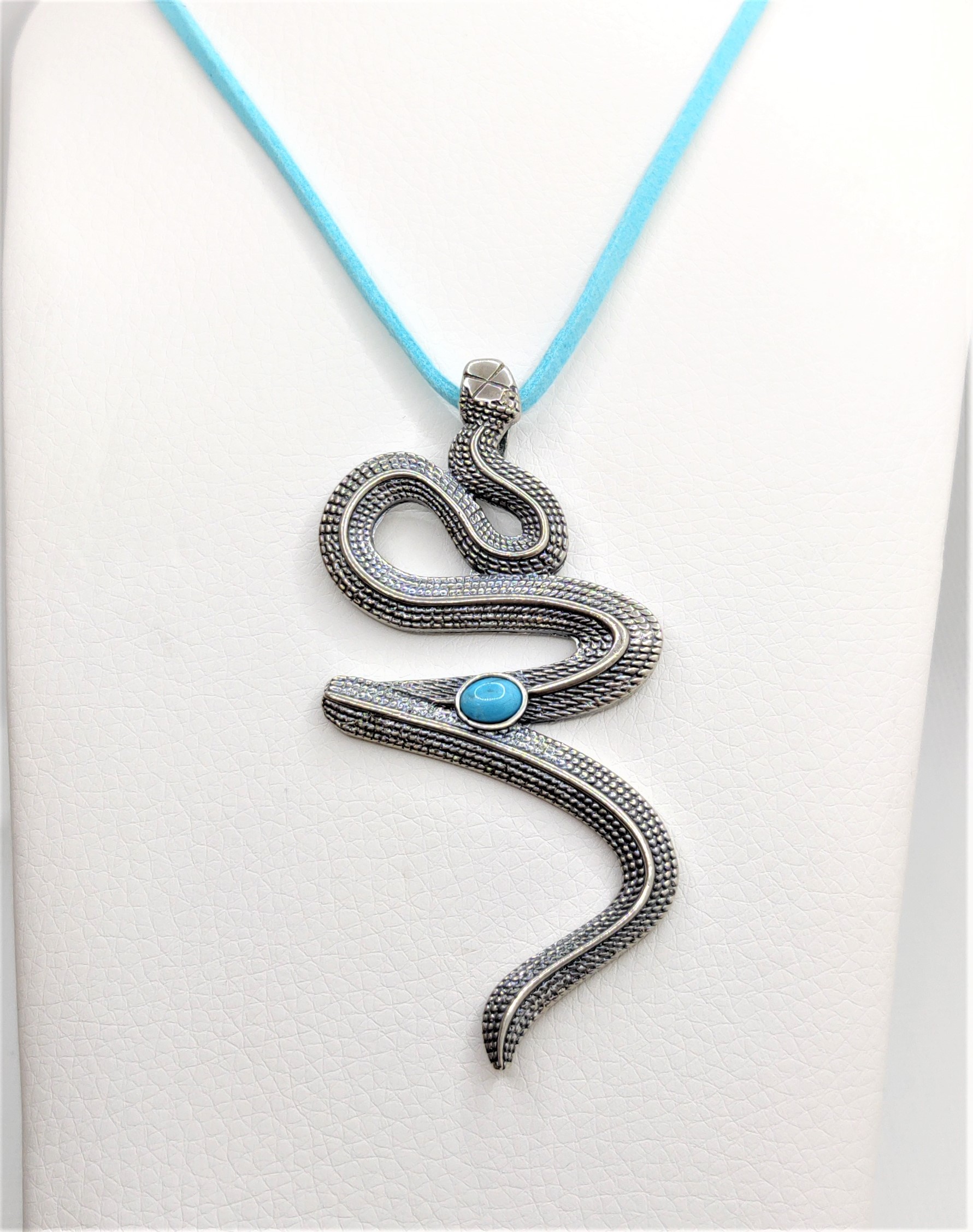 silver pendant snake M423STT